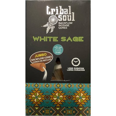 Tribal Soul  White Sage backflow incense cones  